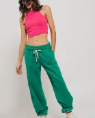 Elastic Drawstring Cotton Sweatpants
