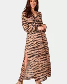 Desirae Long Sleeve Maxi Dress - Stampede