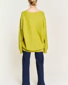 PLUS SIZE V-NECK OVERSIZED SWEATER