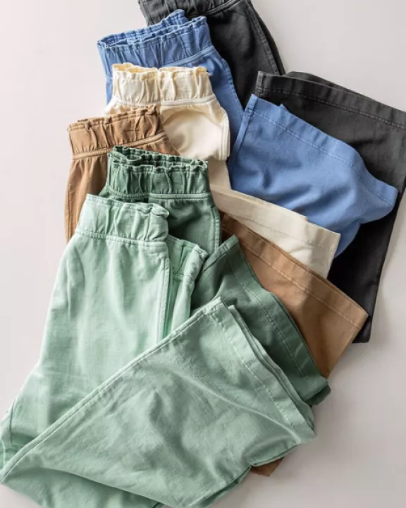 mineral washed elastic waist wide leg sweatpants