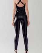 bray faux leather jumpsuit