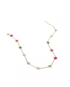 Necklace - Gracie Flower Multi Color