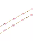 Necklace - Gracie Flower Pink Multi