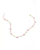 Necklace - Gracie Flower Pink Multi