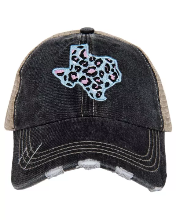 Blue Leopard Texas Wholesale Trucker Hat