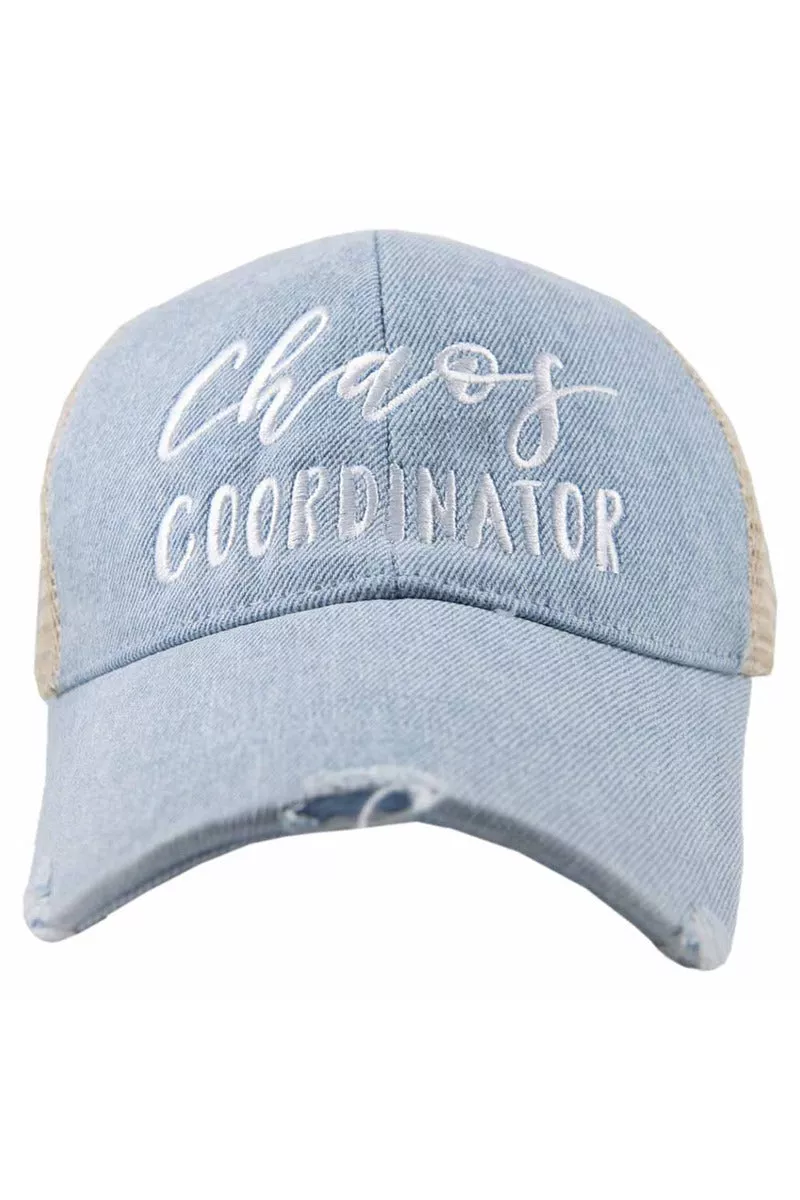 Chaos Coordinator Denim Wholesale Trucker Hat