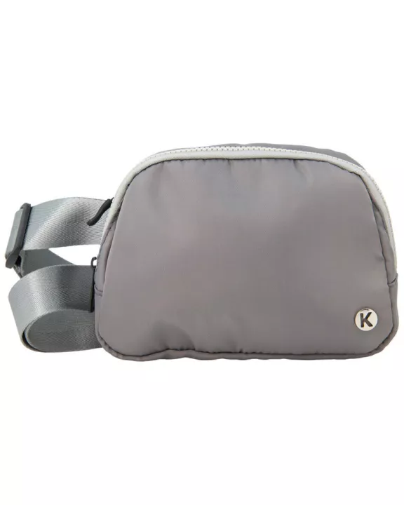 Gray Wholesale Solid Belt Bag