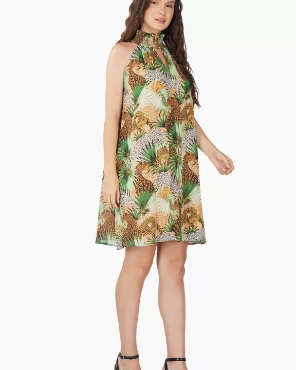 Set of 6 Masai Cheetah Smocking Dress (S,M,L)
