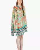 Set of 6 Emerald Buta one shoulder Dress (S,M,L)