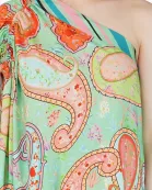 Set of 6 Emerald Buta one shoulder Dress (S,M,L)
