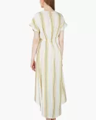 Set of 6 Roman Stripe Wrap Dress (S,M,L)