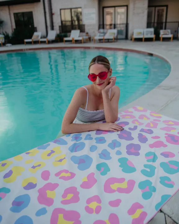 Multicolored Leopard Quick Dry Towel