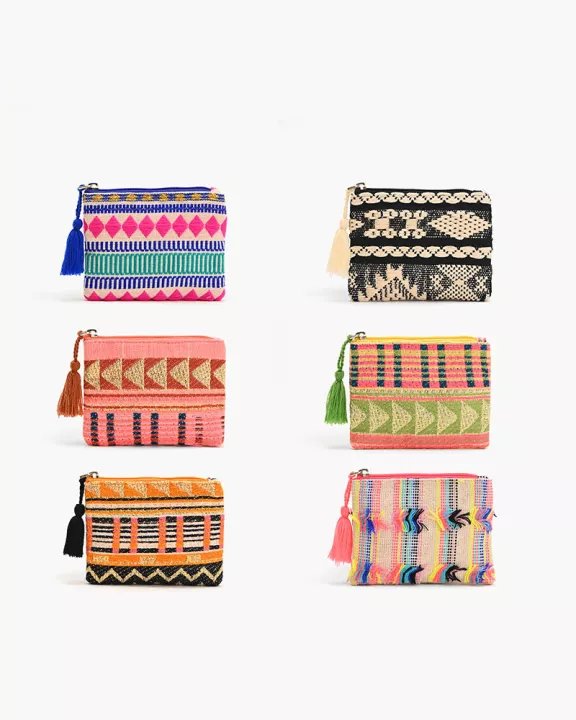 Set of 6 Spring mini Pouches