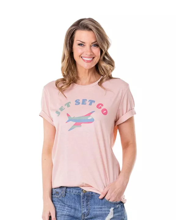 Jet Set Go Womenโs Wholesale T-Shirts