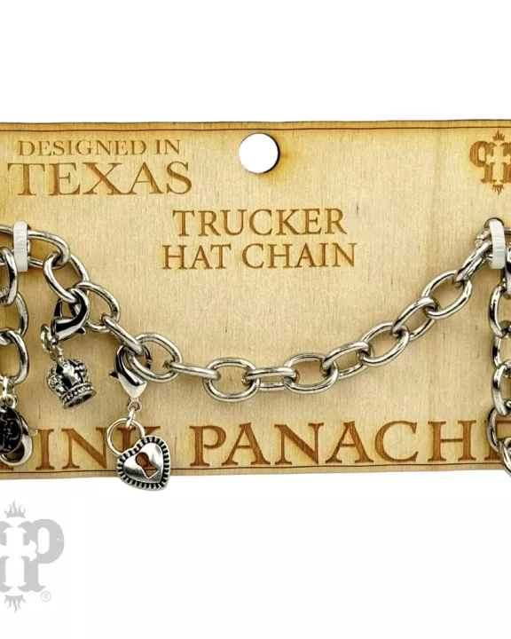 Trucker hat cable chain with charms