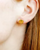Screwback Stud Earrings - Knox Pumpkin