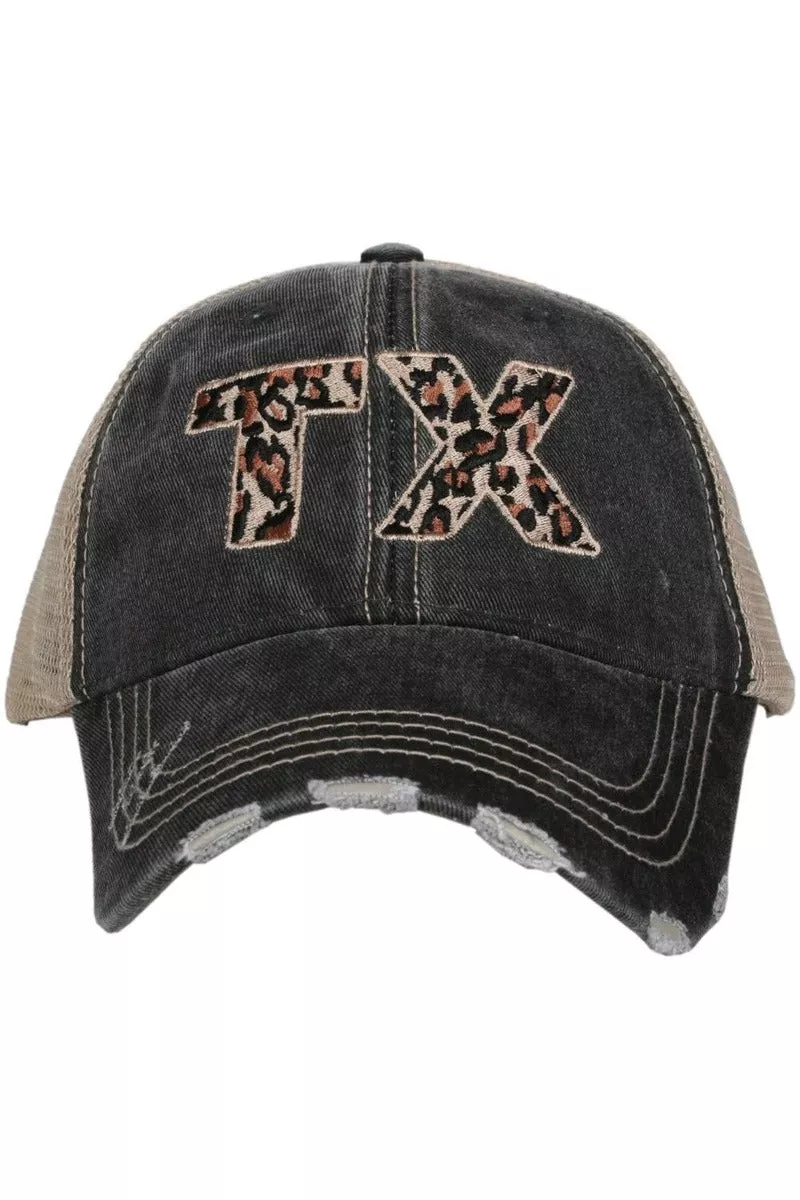 TX Texas Leopard State Wholesale Hat