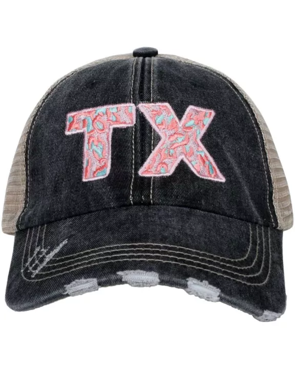 TX PINK Leopard Wholesale Trucker Hats