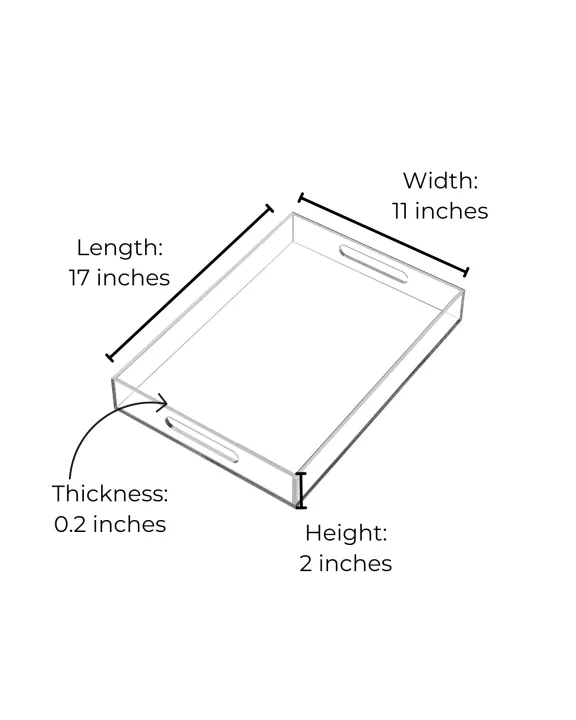 Acrylic Serving Tray - LOVE Collection - Kisses with Donuts