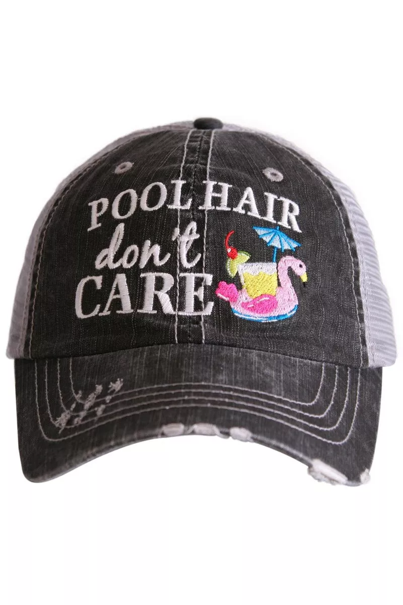 Pool Hair Don't Care (SWAN FLOAT) Wholesale Trucker Hats