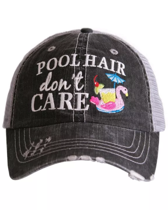 Pool Hair Don't Care (SWAN FLOAT) Wholesale Trucker Hats