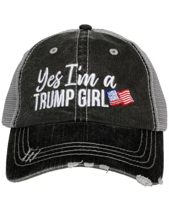 Yes I'm A Trump Girl Wholesale Women's Trucker Hat