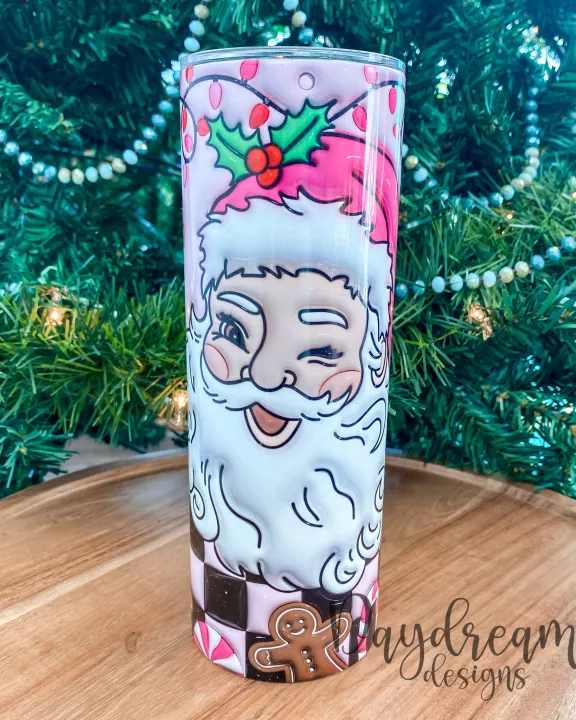 Pink Santa Tumbler