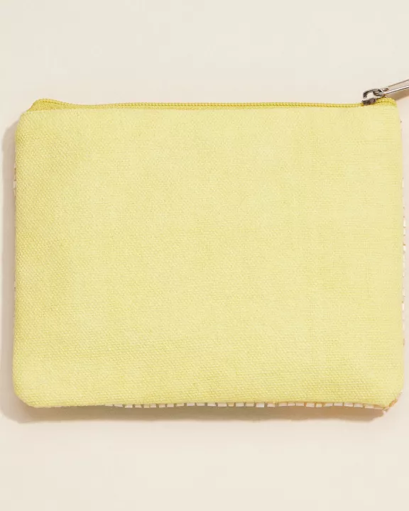Beaded Flamingo Coin Purse – Tropical Embellished Zip Pouch