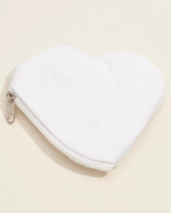 Beaded Mermaid Heart Coin Purse – Sequin Embellished Zip Pouch