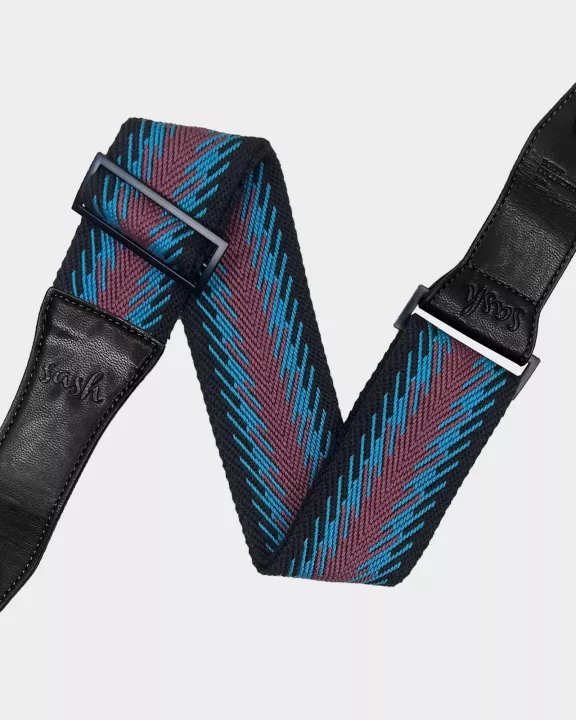 Fig and Black Woven Strap