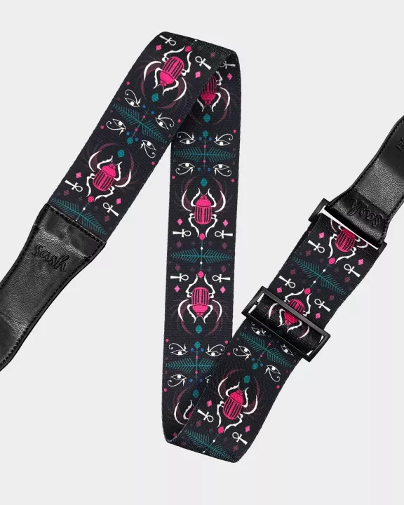 Black Egypt Printed Strap