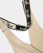 Black/Tan Sash Logo Strap