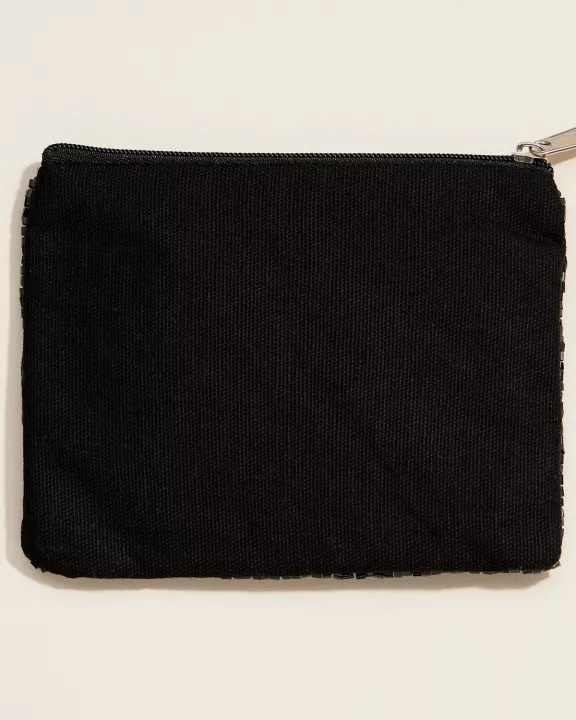 New Year's Eve Beaded Clutch – Sparkling Champagne Toast Party Pouch