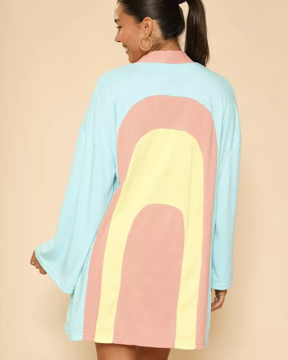 Retro arch terry cloth novelty robe