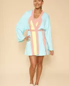 Retro arch terry cloth novelty robe