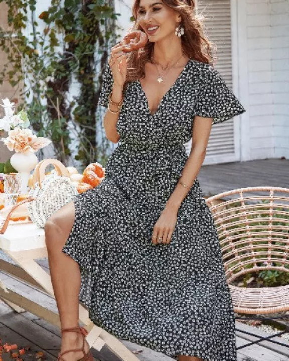 Floral Ruffle Dress