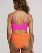 Cut out one piece swimsuit