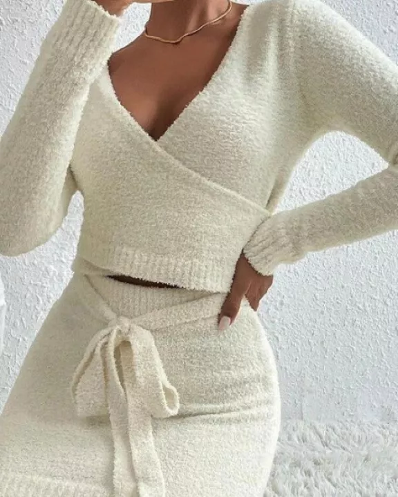 Sweater skirt set