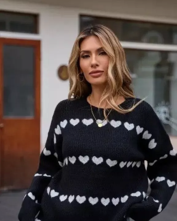 Heart Knit Sweater
