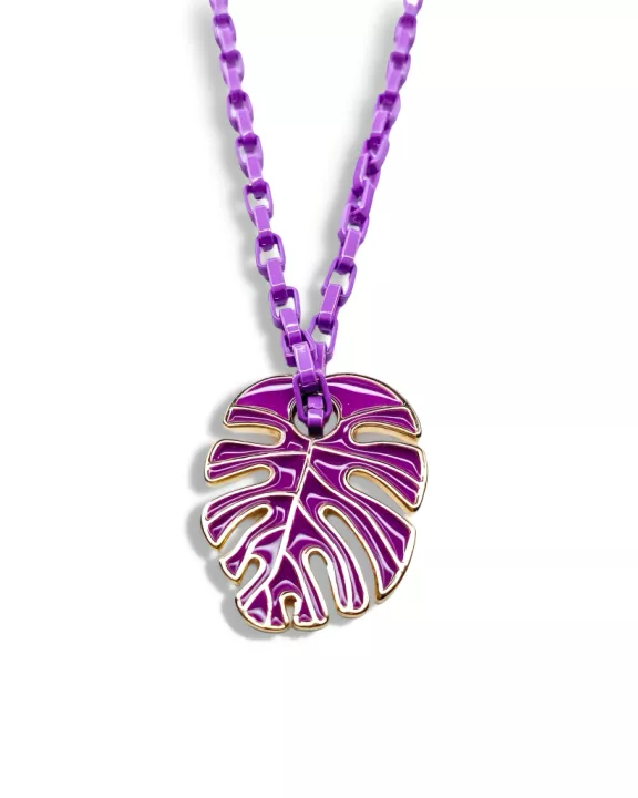 Purple Palm Necklace N2