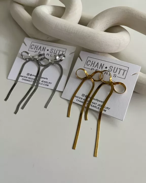 LARGE BOW EARRINGS