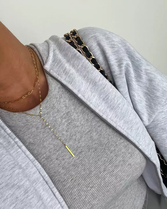 LAYERED Y PENDANT NECKLACE