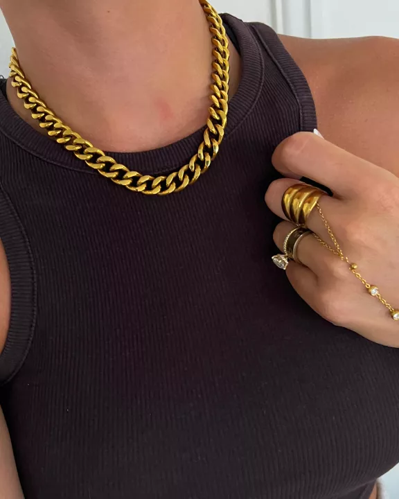 CHUNKY GOLD NECKLACE