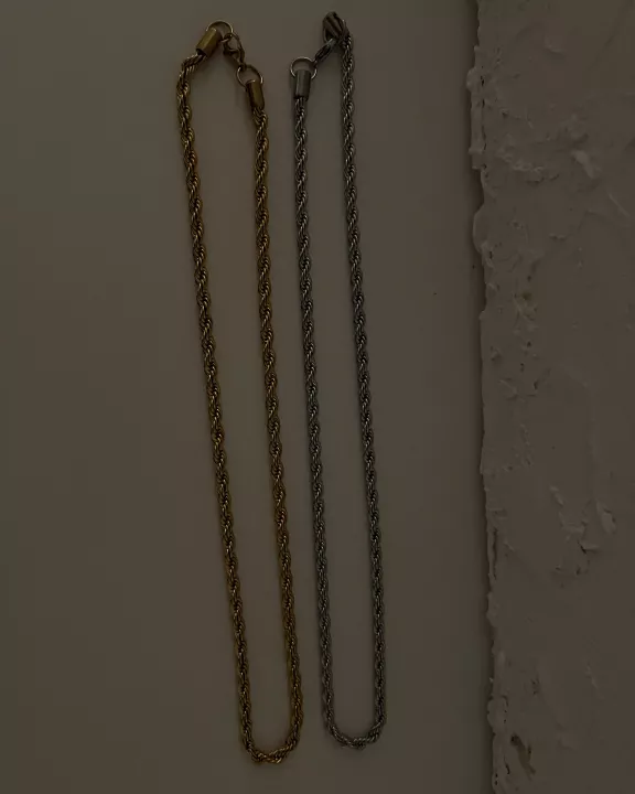 MENS GOLD ROPE CHAIN NECKLACE