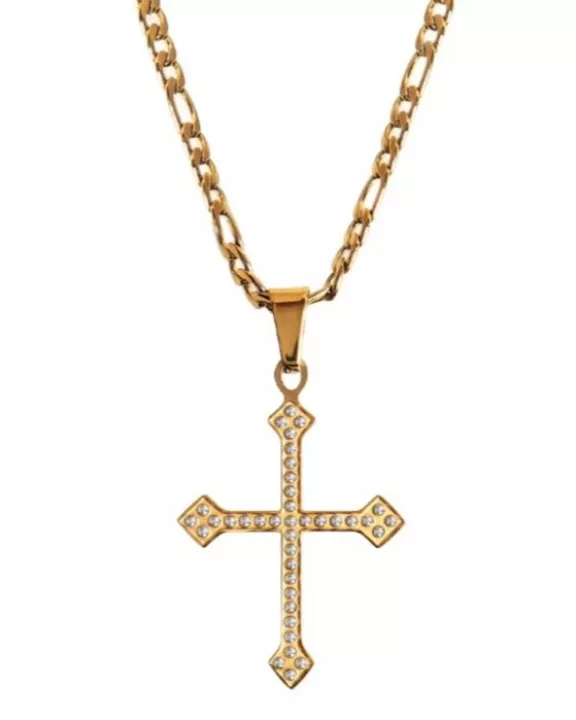 DIAMOND CROSS NECKLACE