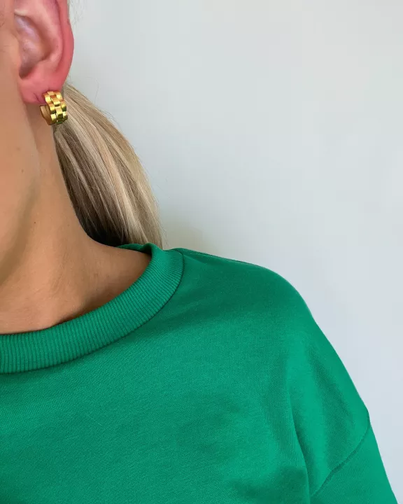 SMALL GOLD ROLLY HOOPS