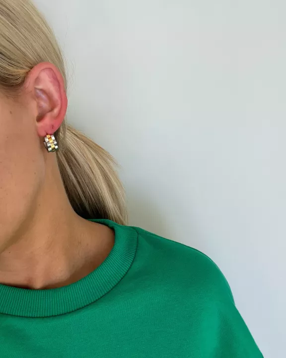 SMALL TWO TONED ROLLY HOOPS