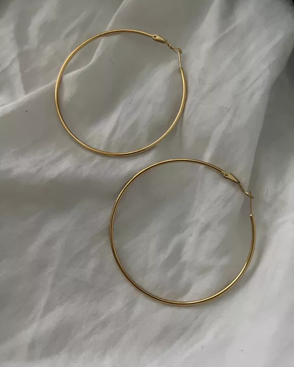 XL GOLD HOOPS