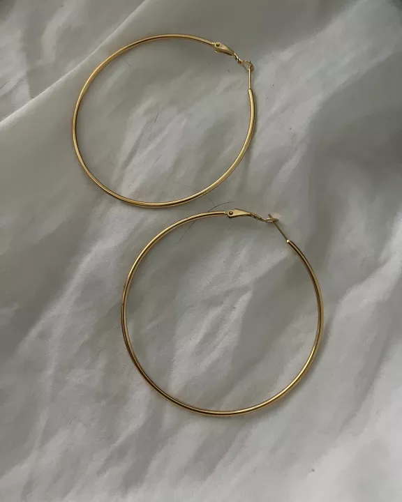 XL GOLD HOOPS