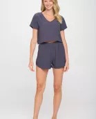 Charcoal White Sands Set